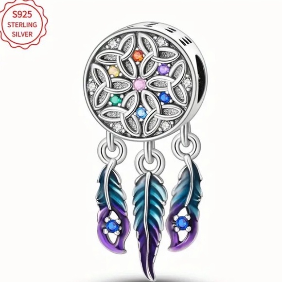 Pandora Jewelry - Pandora 925 Sterling Silver Dreamcatcher Charm with Multicolor Accents